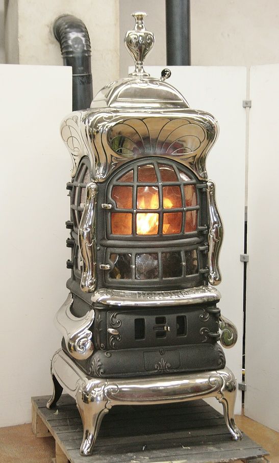American Heating cast-iron stove from Prague produced under licence based on an American original