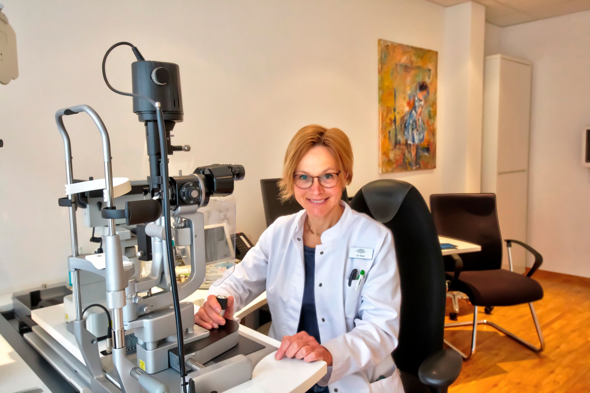 Nahaufnahme eines Glaukoms