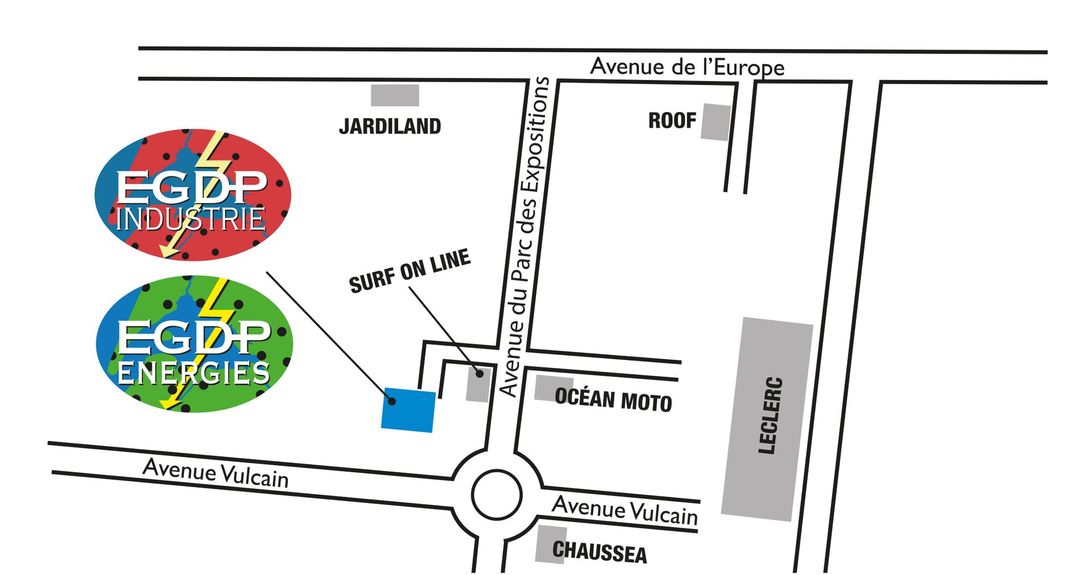 Plan d'accès EGDP