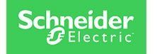 Logotipo de Schneider Electric en texto blanco sobre fondo verde.