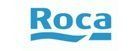 Logotipo de Roca en texto azul con un subrayado ondulado sobre fondo blanco.