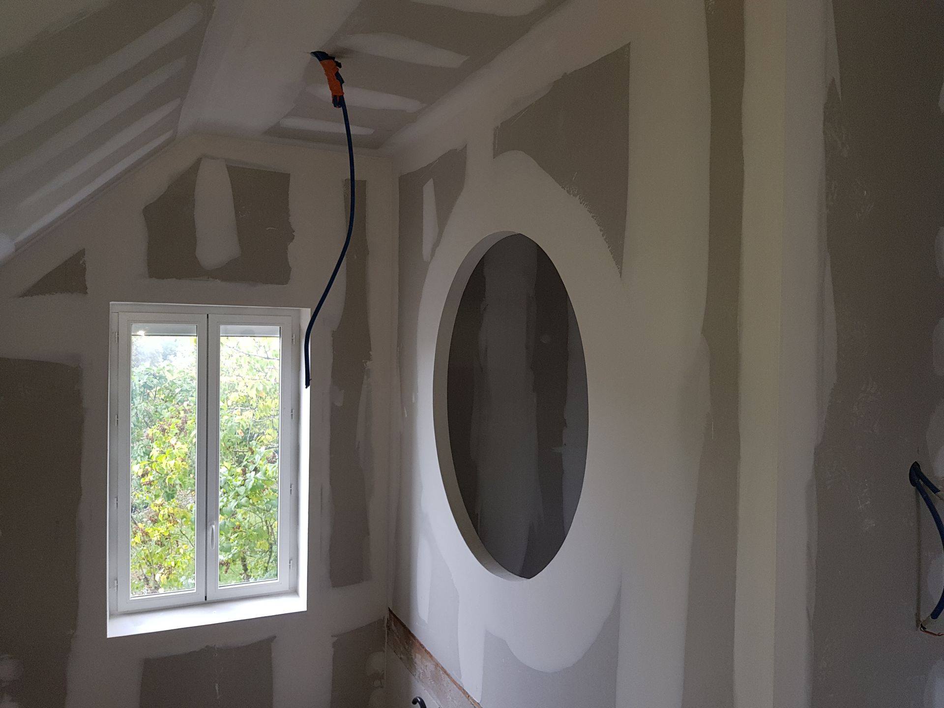 Création d'ouverture dans la cloison en placo