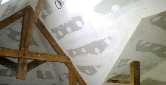 Pose de plaques de plâtre