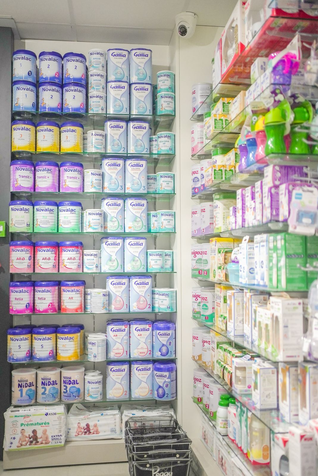 Rayon de pharmacie lait pour bébés