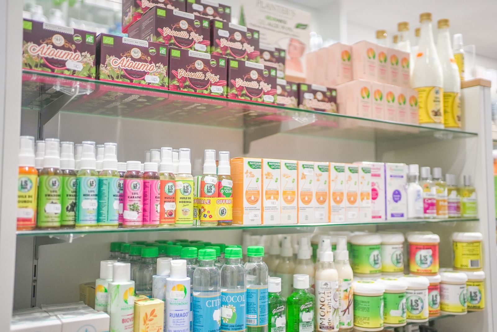 Rayon de pharmacie crème en spray