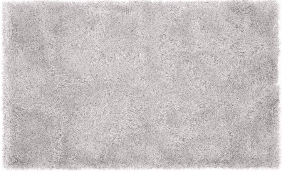 Grauer Flokatiteppich