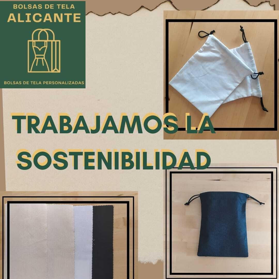 A poster that says trabajamos la sostenibilidad on it