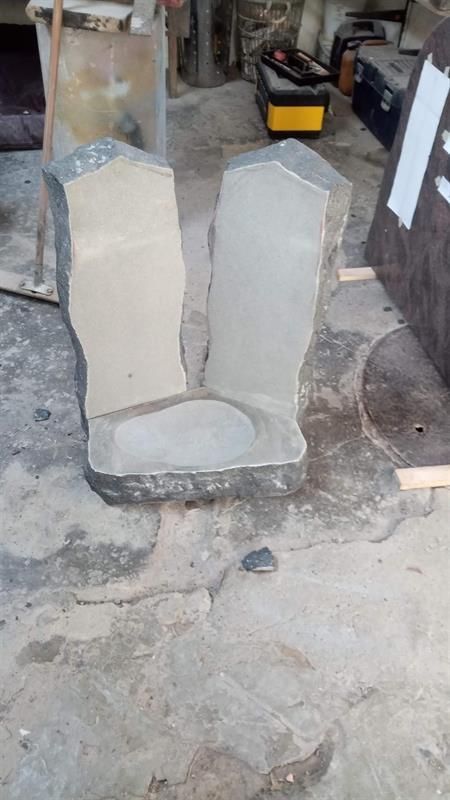 Herstellung Doppelgrabstein