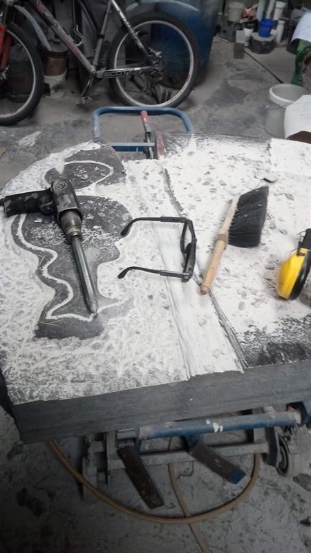 Grabstein Produktion