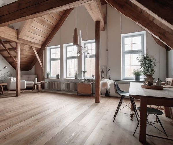 Un appartement aménagé sous les combles