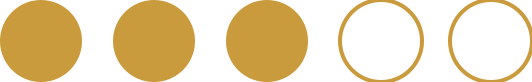 Eine Reihe goldener Ovale auf weißem Hintergrund.
