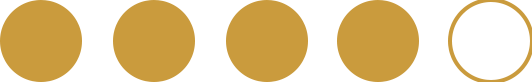 Eine Reihe goldener Ovale mit einem weißen Oval in der Mitte auf weißem Hintergrund.