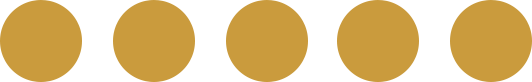 Eine Reihe goldener Ovale auf weißem Hintergrund.