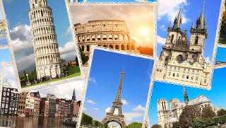 Cartes postales avec monuments