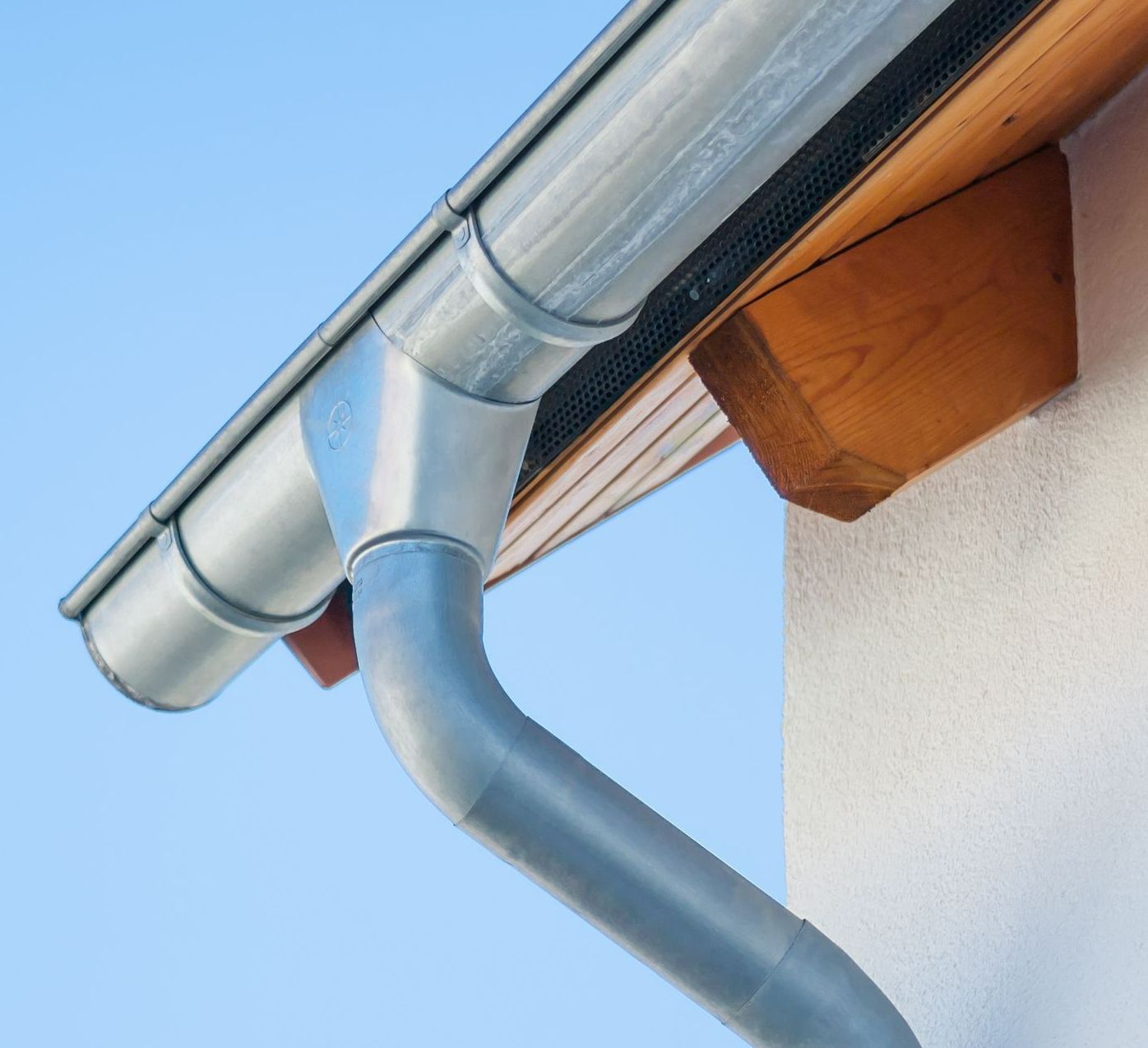 Gouttière vue du dessous