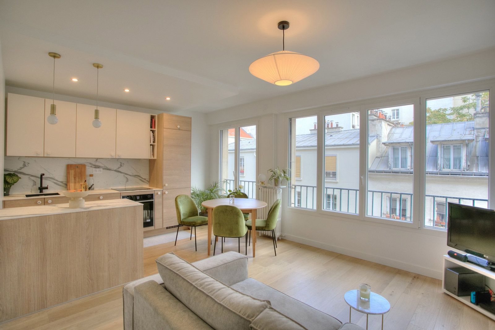 Intérieur d'un appartement rénové