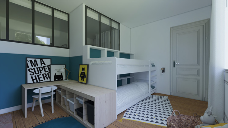Chambre d'enfant dans un appartement