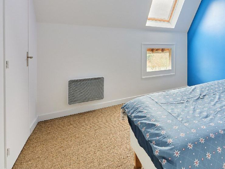 Revêtement de sol d'une chambre en jonc de mer