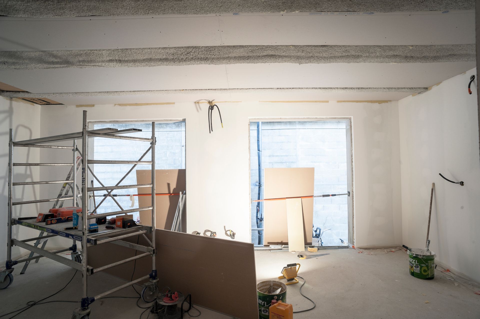 Rénovation d'une pièce avec du placo 