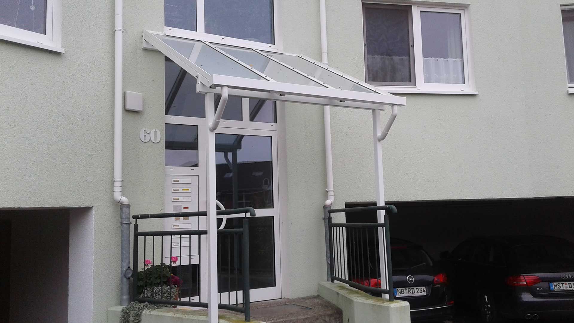 MBM Zander - Referenzen Vordächer, Terrassendächer