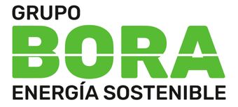 El logotipo del grupo Bora Sustainable Energy es verde y negro.