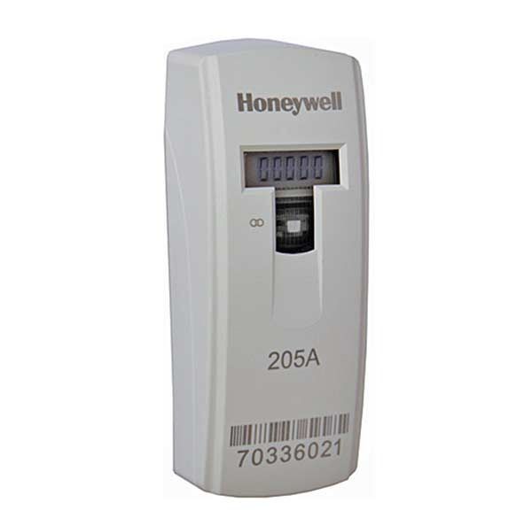 Un termómetro digital Honeywell 205A sobre un fondo blanco