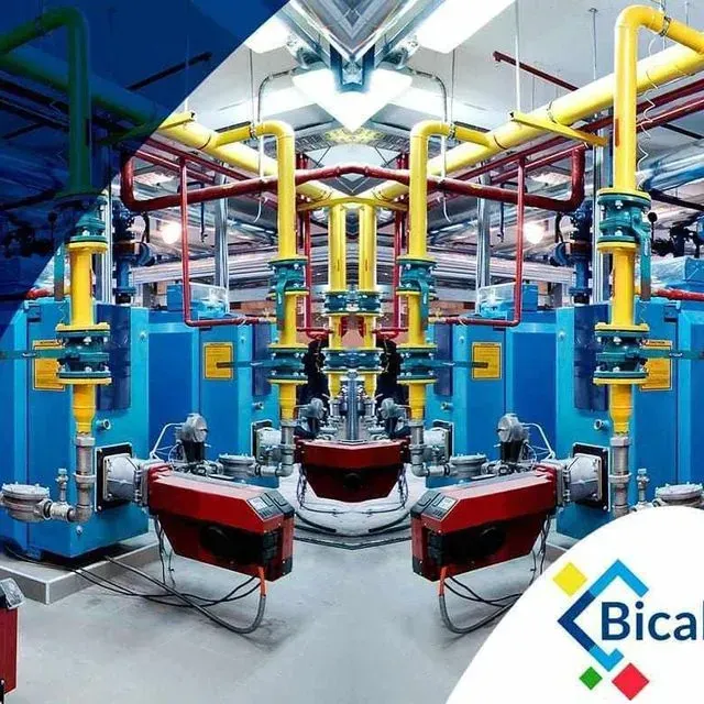 Una imagen de una fábrica con el logotipo de Bica en la esquina.
