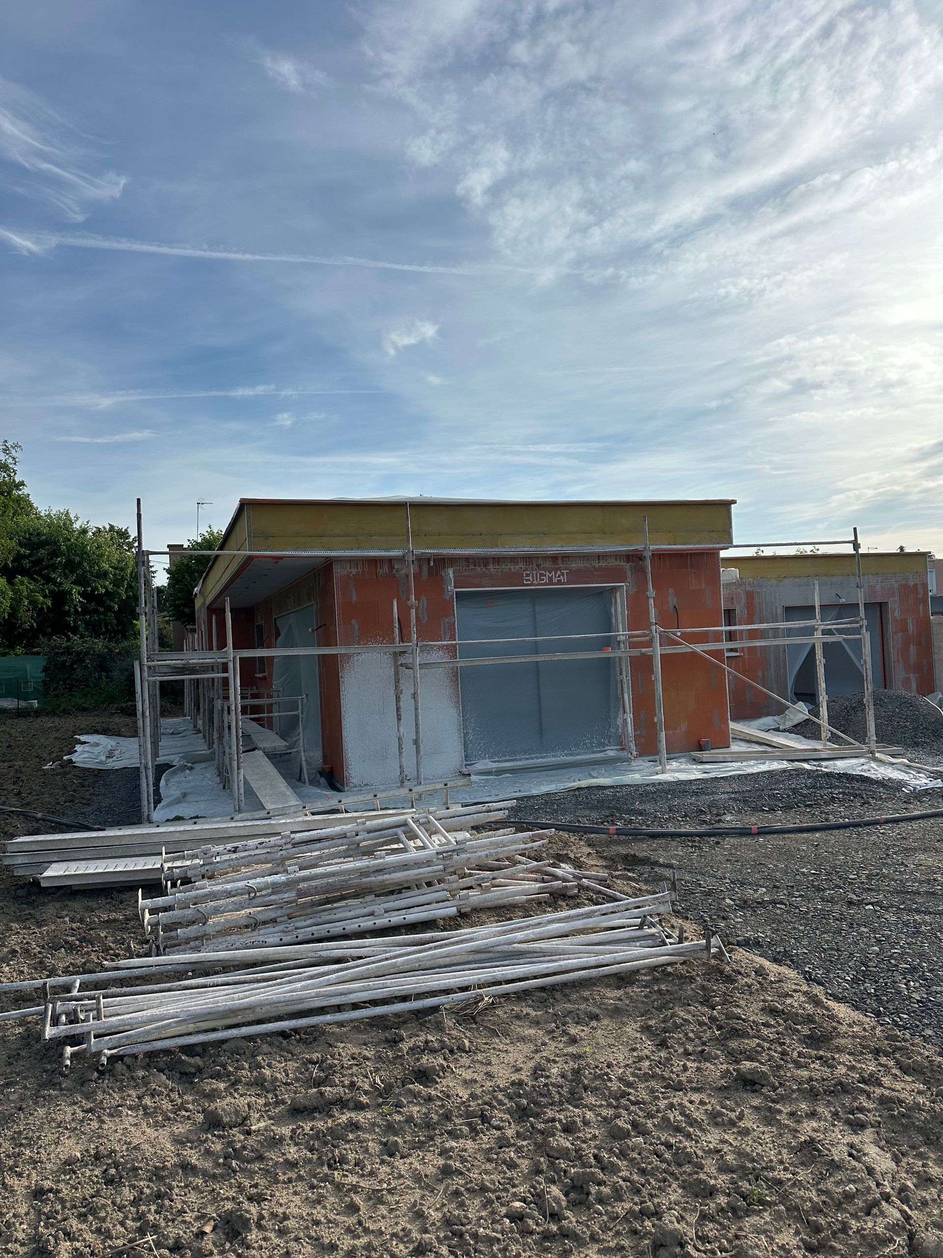 Construction d'une maison contemporaine