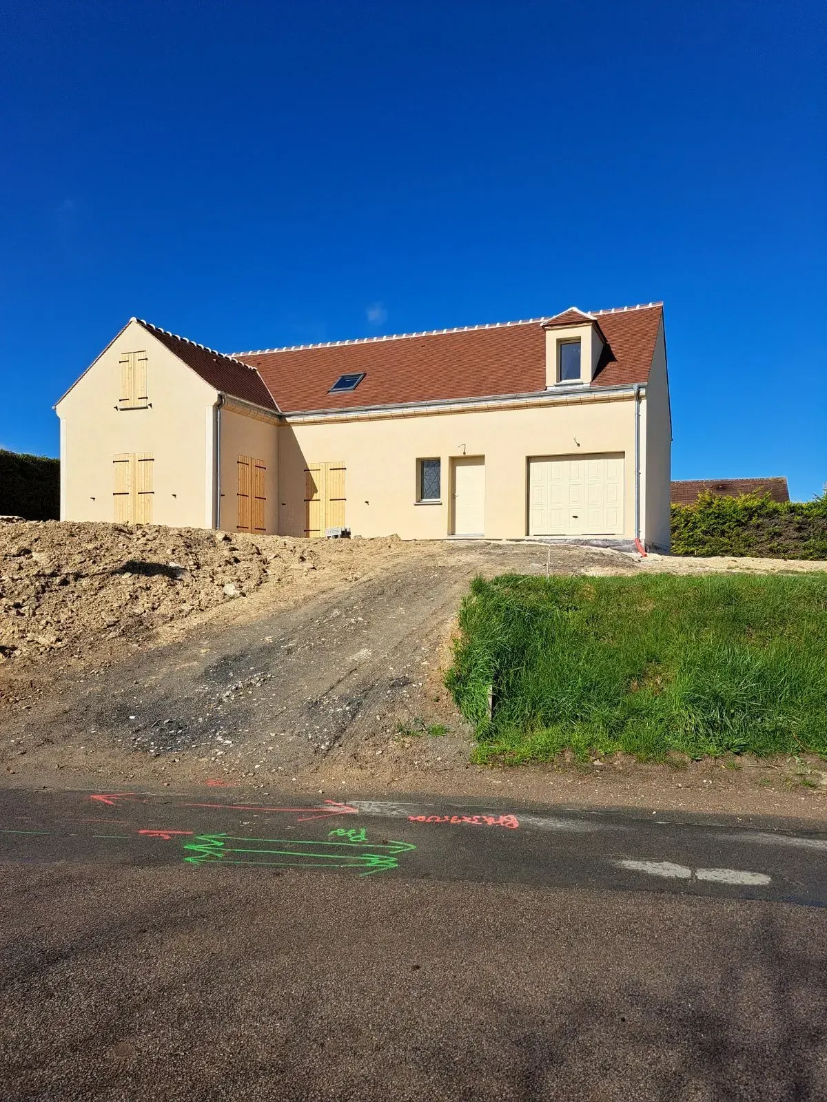 Maison de plain-pied récemment construite