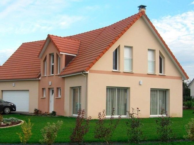 Maison de couleur rose