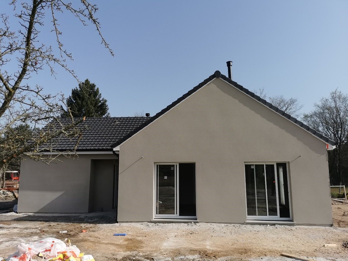 Maison avec 2 baies vitrées