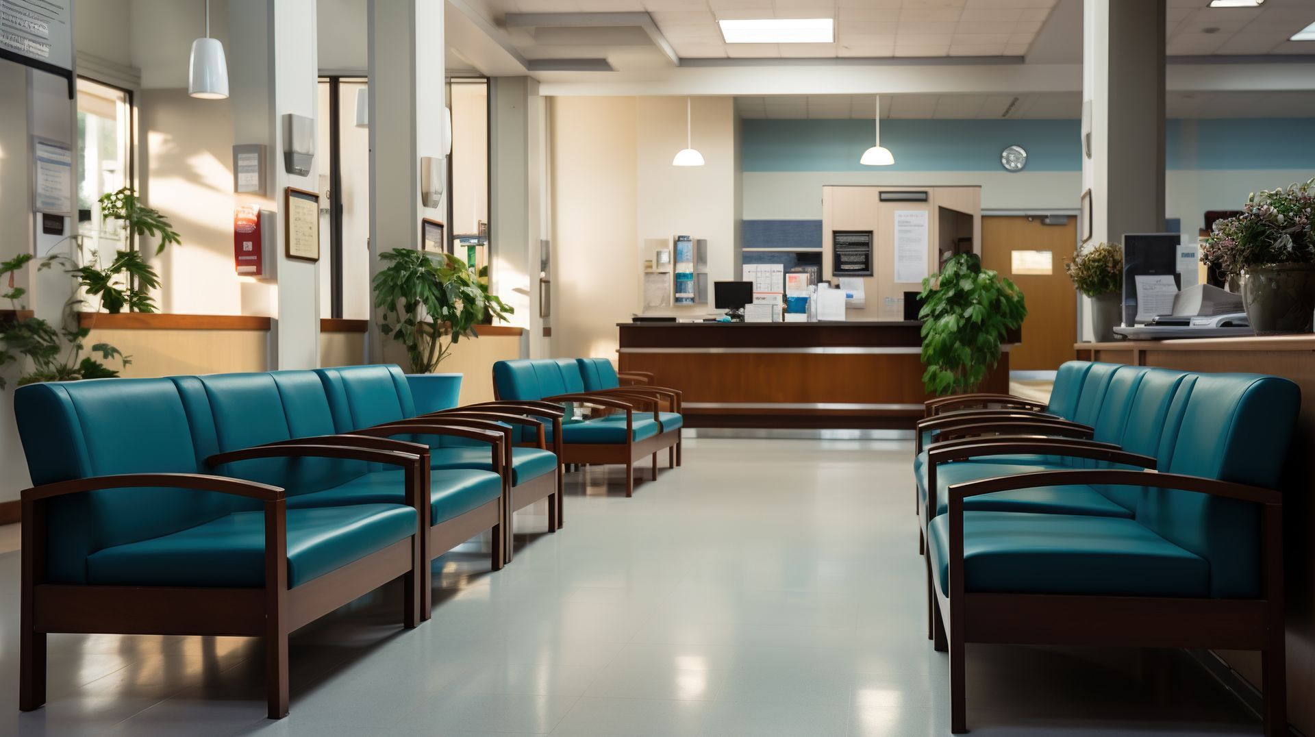 Salle d'attente d'un centre hospitalier