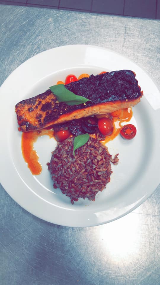 Pavé de saumon rôti