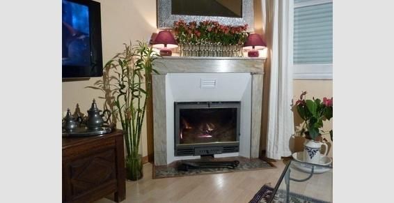 Image d'un insert sur cheminée