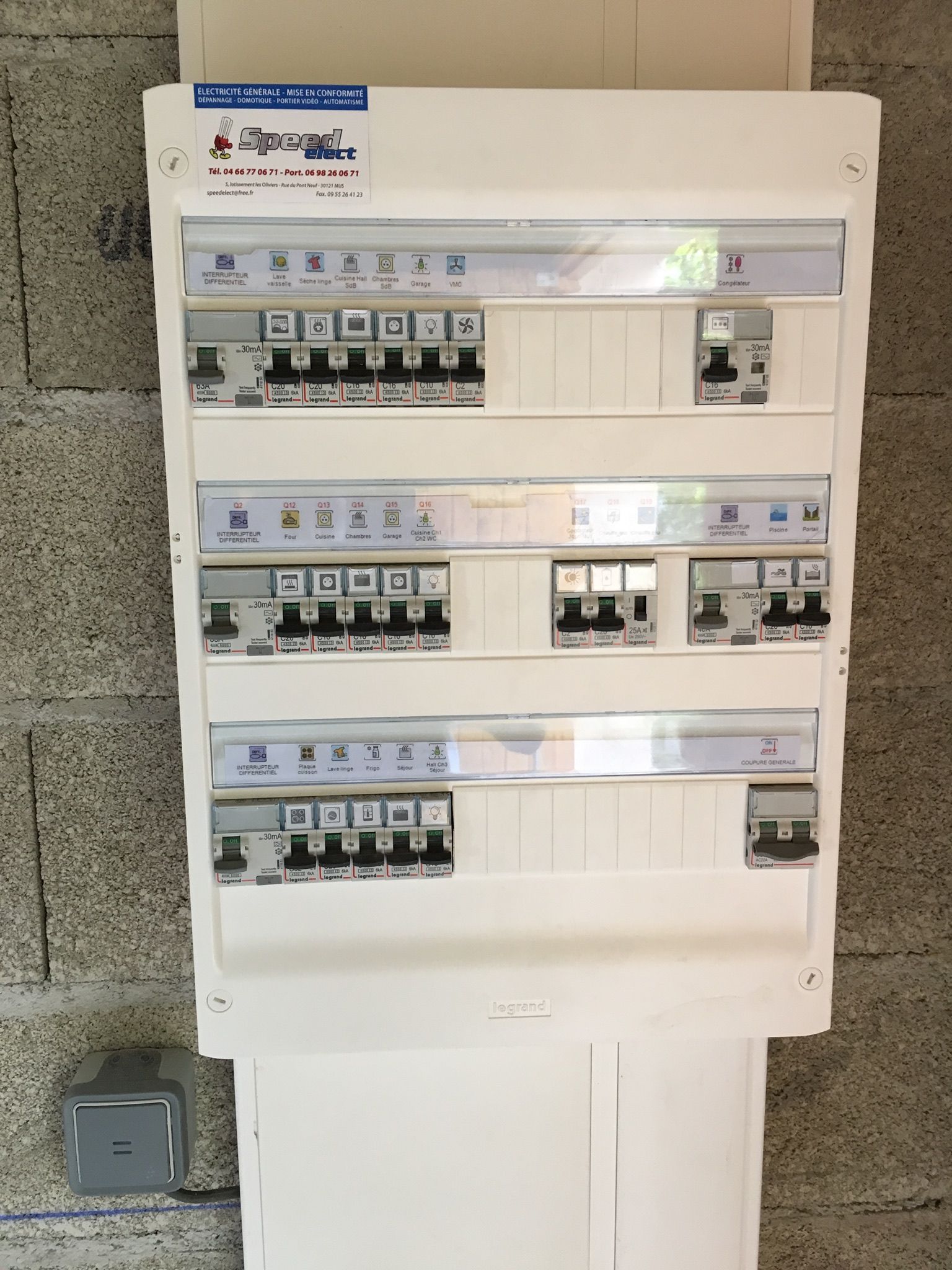 Tableau électrique complet