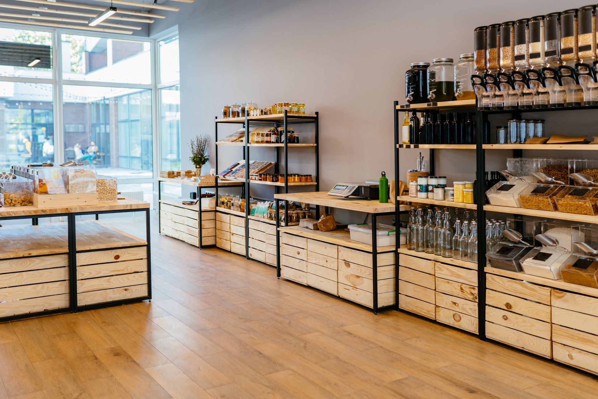L'intérieur d'une boutique