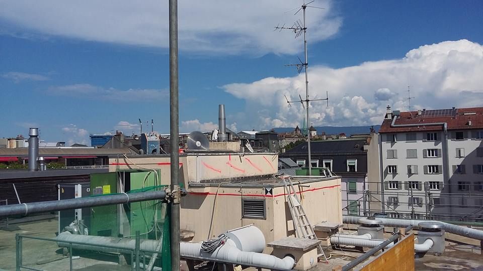 Travail sur toit - ATR Découpe Béton