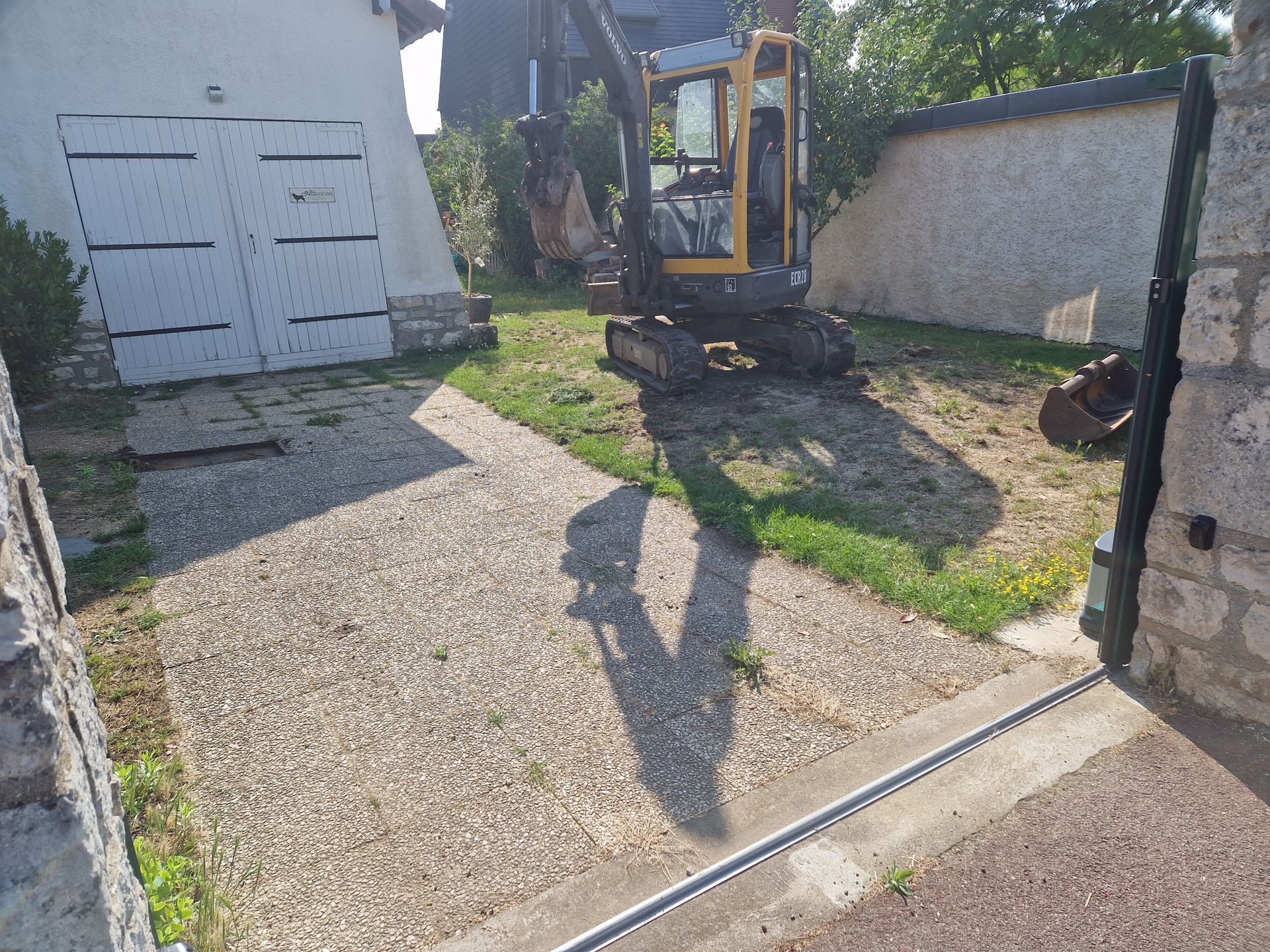 1re étape du terrassement