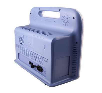 Un dispositivo azul con la letra d.