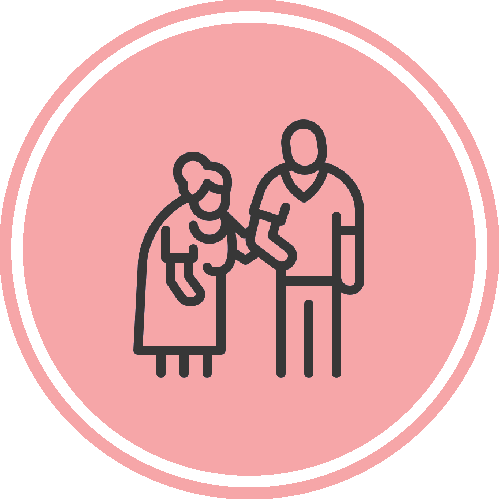 icône homme et mamie