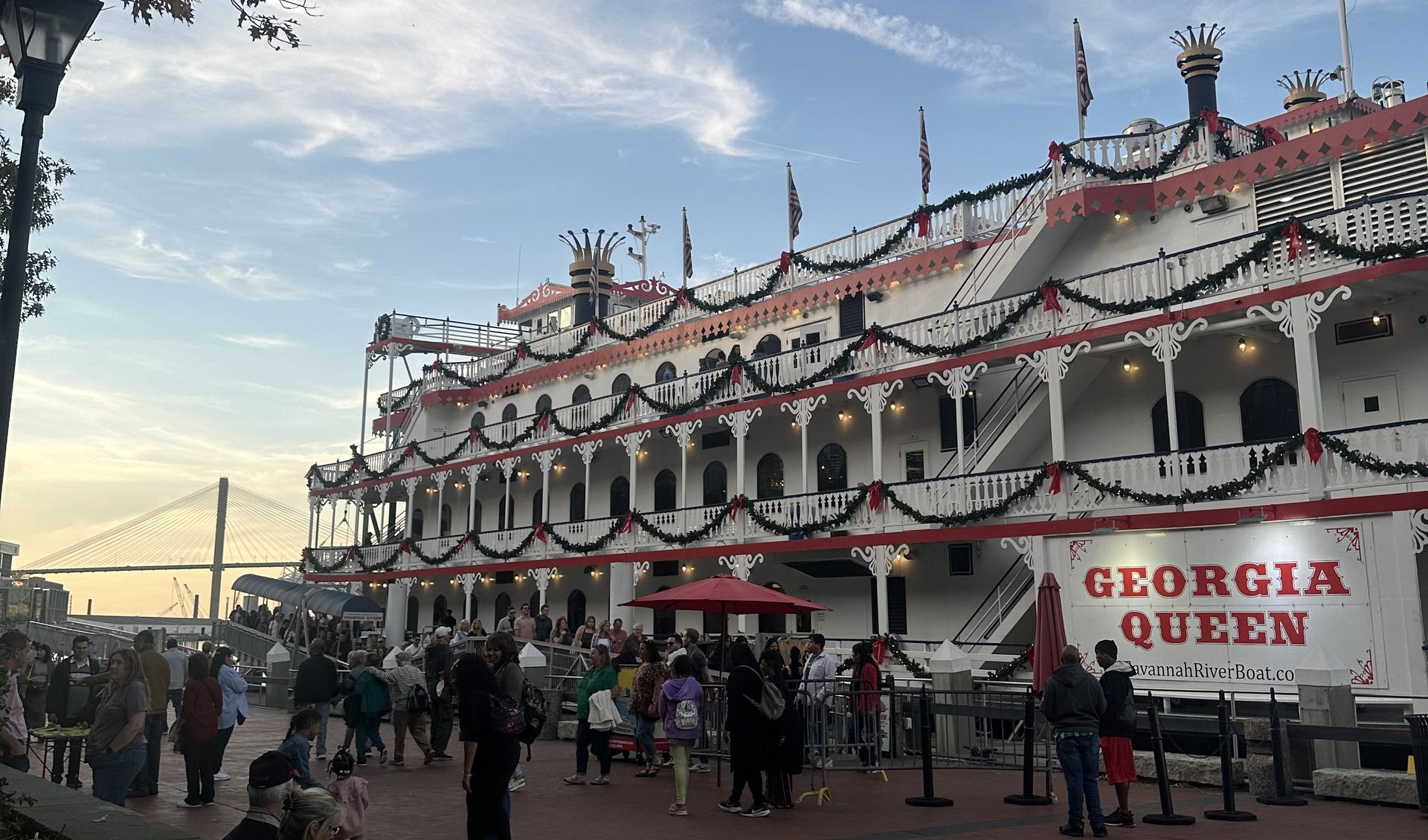 Georgia Queen - Savannah River - River Boat Ferry Savannah Ga - River Street - Downtown Historic