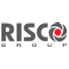 Logo du Groupe RISCO : Texte gris avec un logo en spirale, avec un centre rouge.