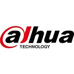 Logo Dahua Technology : texte noir « Dahua » avec un crochet incurvé rouge autour du « a » ; « TECHNOLOGIE » en dessous.