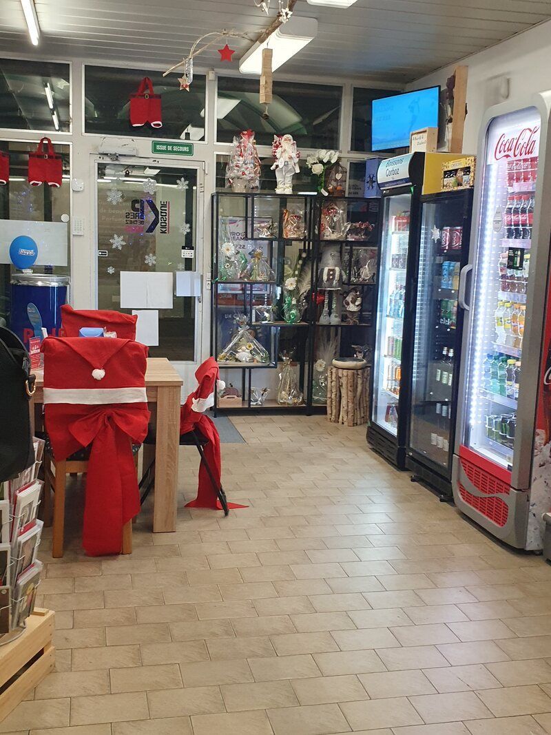 rayons décorés pour Noël