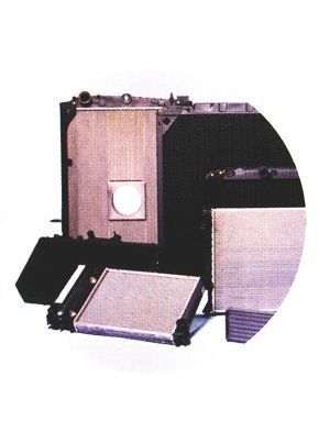 Una imagen de un radiador sobre un fondo blanco