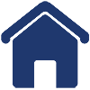 Icône de maison bleue.