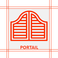 Pictogramme d'une portail.
