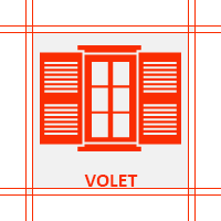 Pictogramme d'un volet.