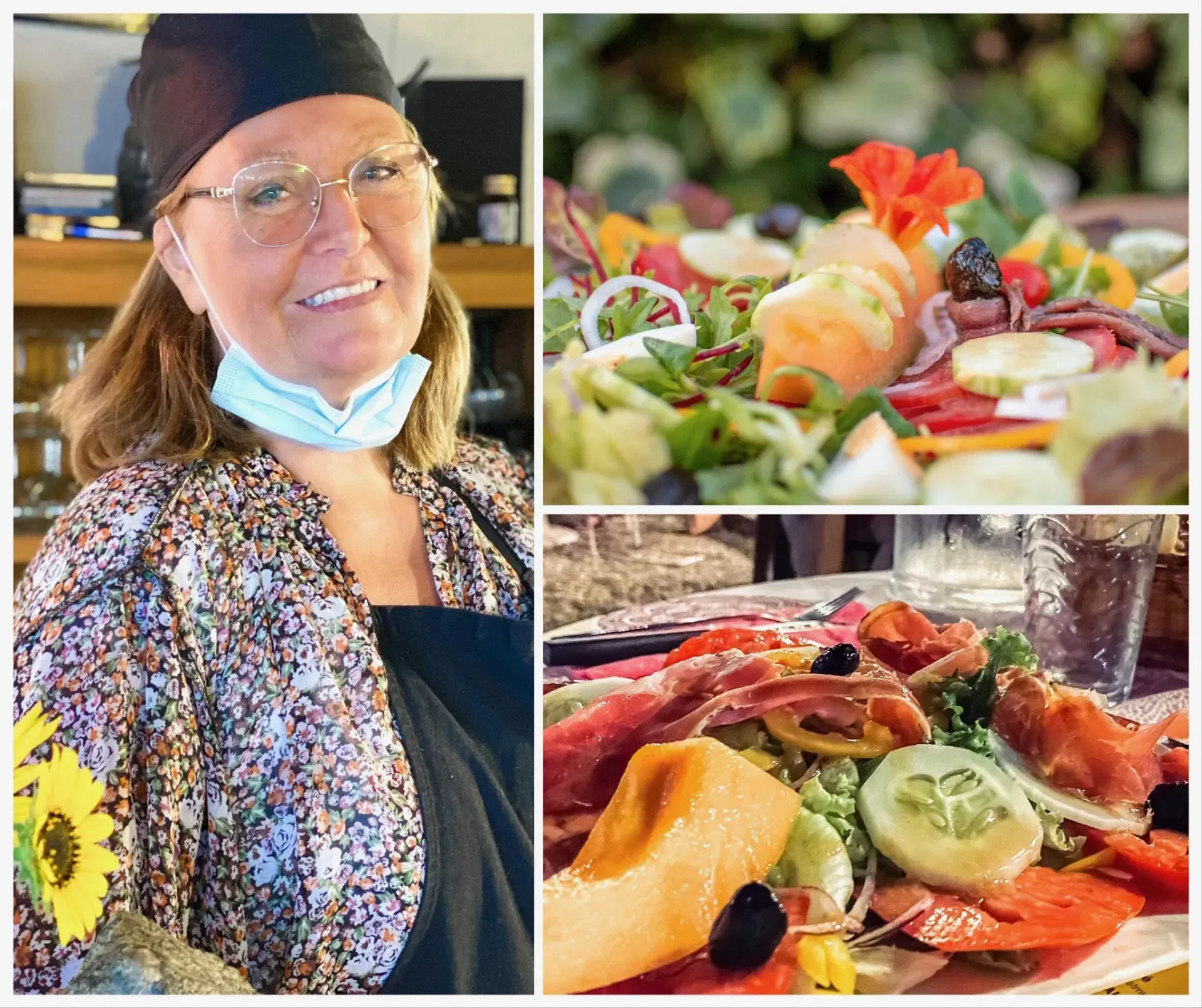 Montage photos avec des plats faits maisons