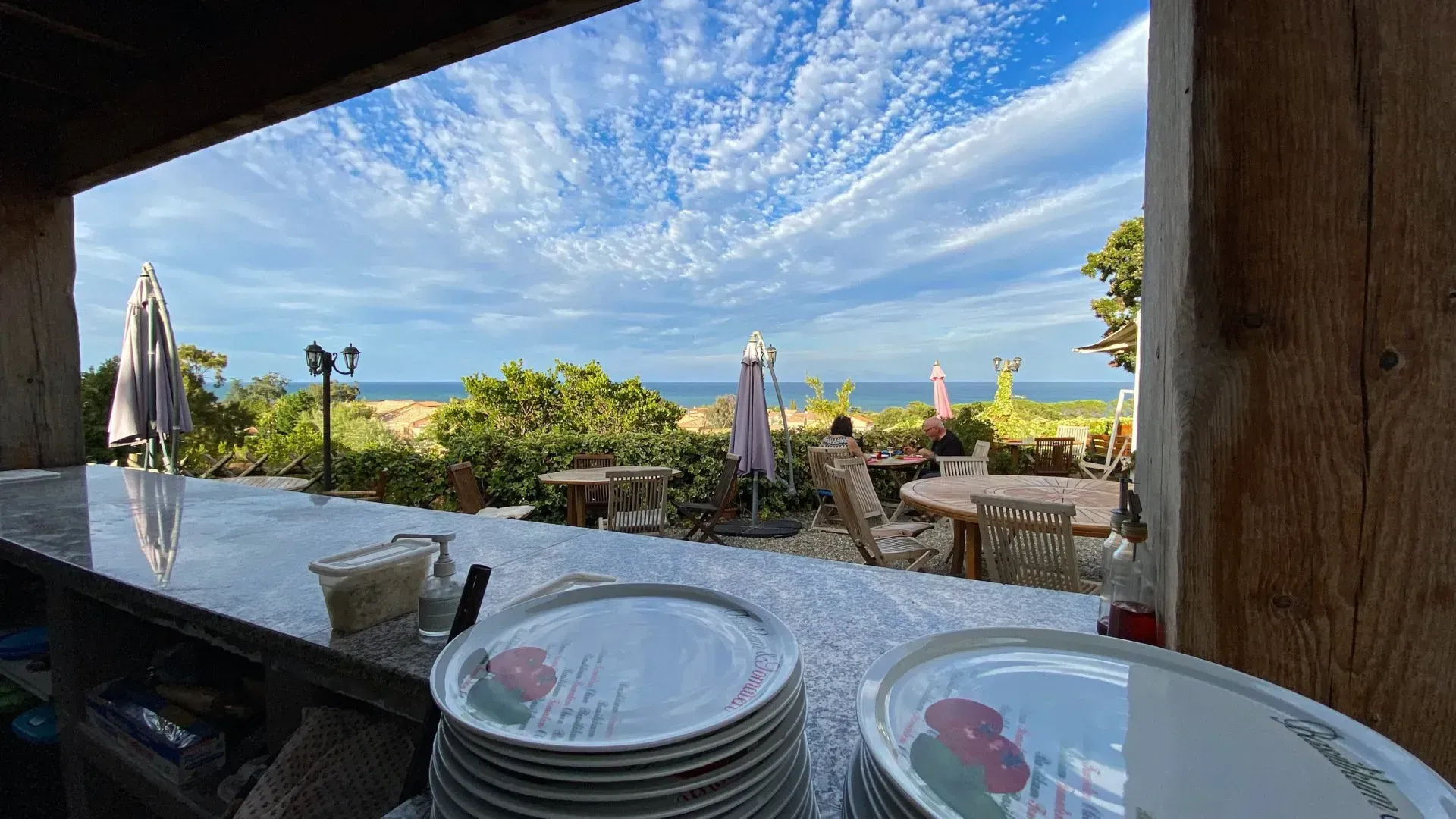 Vu de la terrasse panoramique du restaurant